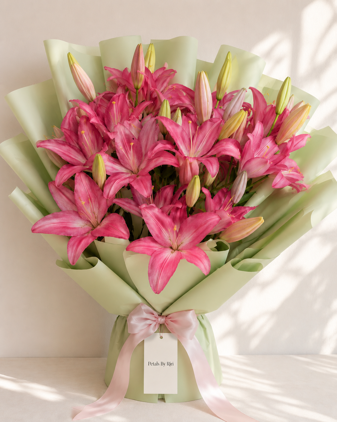 Pink Melody luxury pink rose bouquet – Petals by Riri Dubai