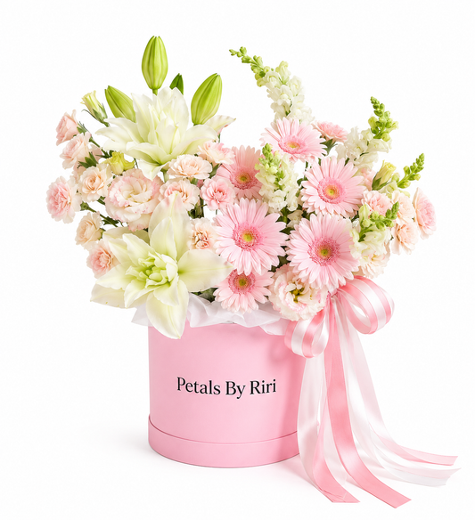Pink Affair luxury pink floral arrangement – Petals by Riri flower delivery Dubai