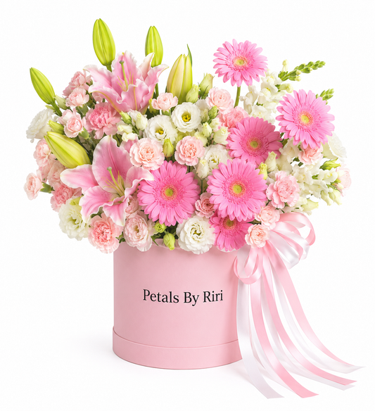 Pink Promise luxury pink rose bouquet – Petals by Riri flower delivery Dubai