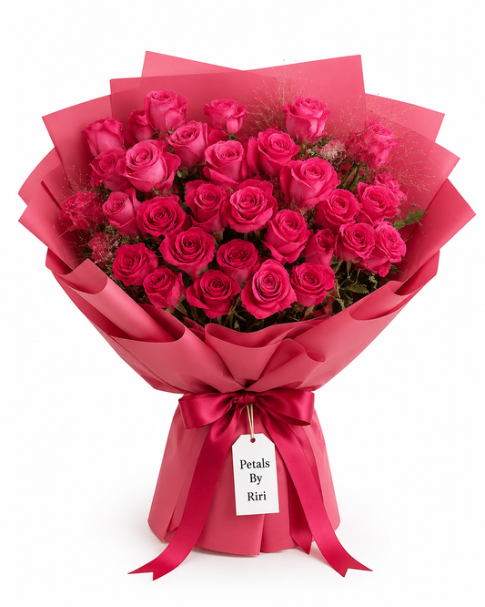 The Pink Affair luxury pink floral bouquet – Petals by Riri Dubai